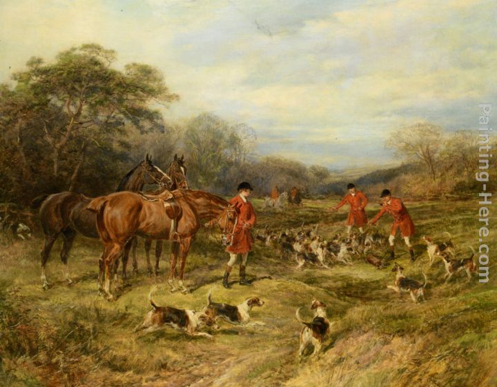 The Kill painting - Heywood Hardy The Kill art painting